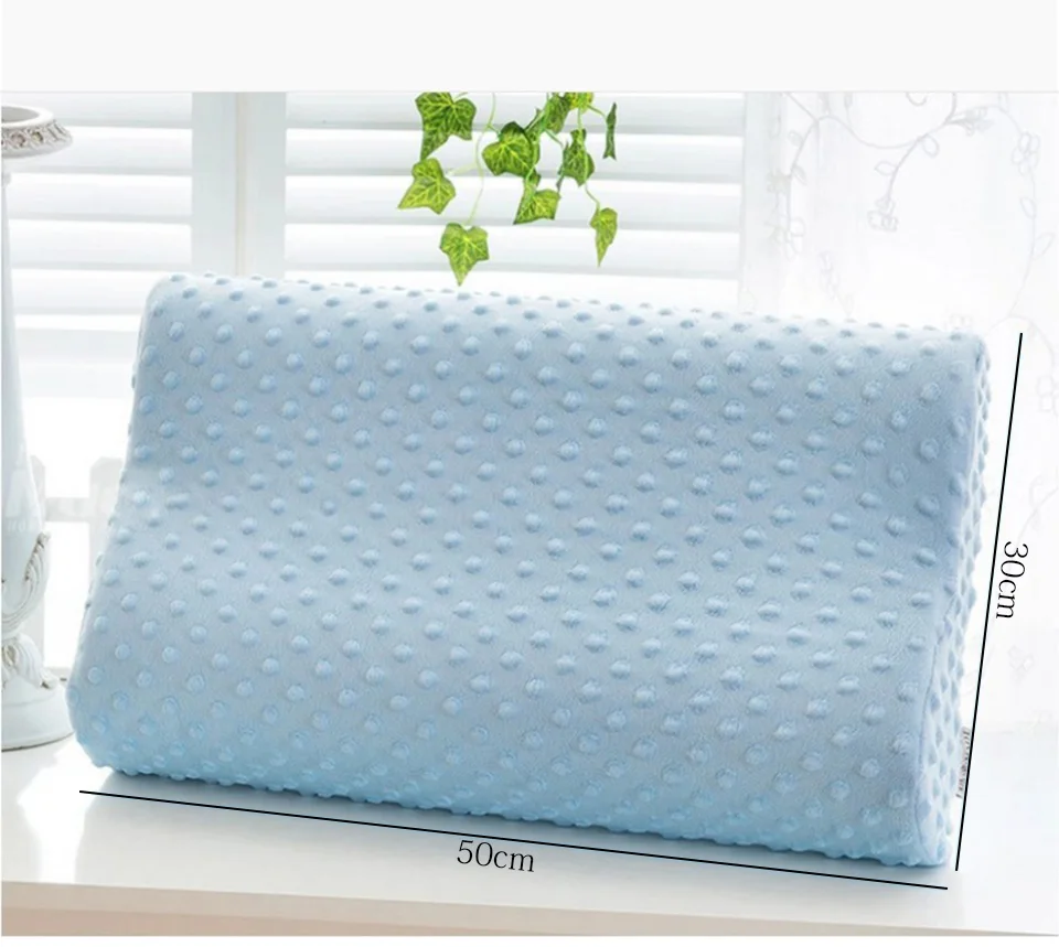 Contoured Cervical Orthopedic Pillow For Neck Pillow Memory Foam Pillow Latex Case Soft Slow Rebound Memory Foam Cervical Pillow (4)