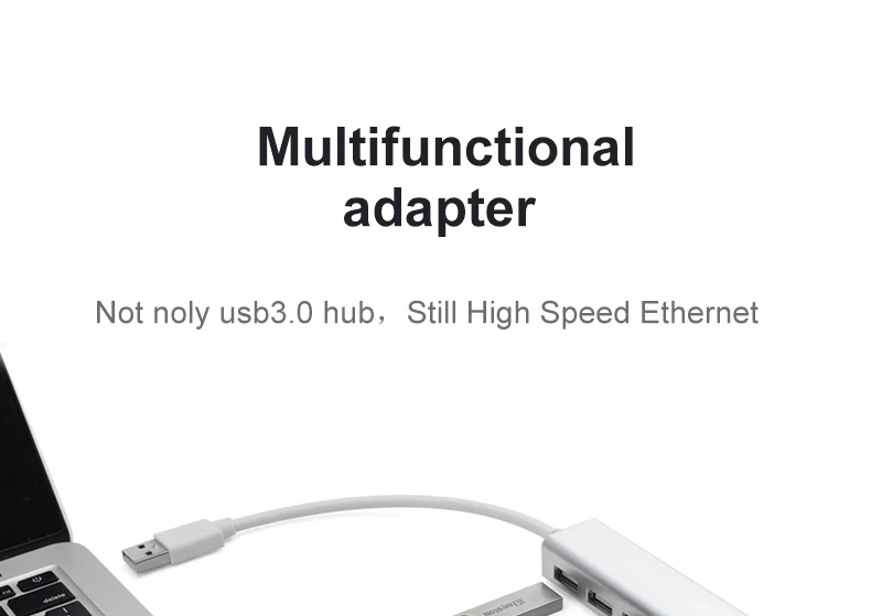 OFCCOM USB Ethernet адаптер с 3 Порты USB 3,0 концентратор для RJ45 10/100 Мбит/с Соединительная плата локальной компьютерной сети сплиттер для портативных компьютеров Mac iOS