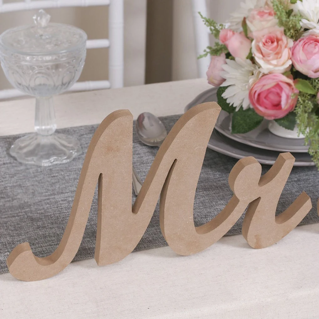 

Wooden Wedding Sign Party Decor Mr And Mrs Letters Wedding Alphabet Wedding Props