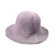 Вязание полая шляпа Корейская версия наружного путешествия солнцезащитный Зонт с рисунком с обратной стороны Кепки модная Кепка унисекс Harajuku