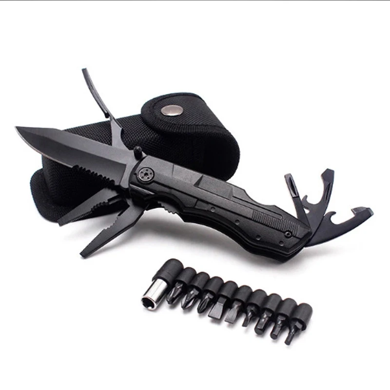 

Pliers Multitool Folding Pocket EDC Camping Outdoor Survival hunting Screwdriver Kit Bits Knife Bottle Opener Hand Tools