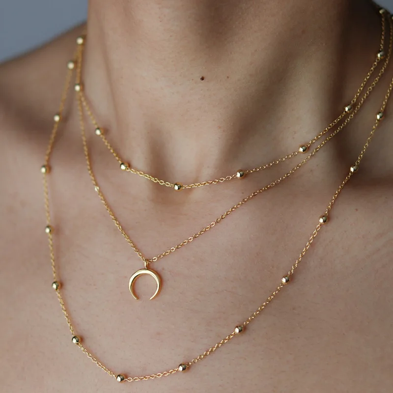 collier ras de cou croissant de lune collier ras de cou croissant de lune