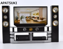 Kid Child Toys Dollhouse Furniture Accessories TV Theatre Set Outfit Doll House Toys For Barbie Doll