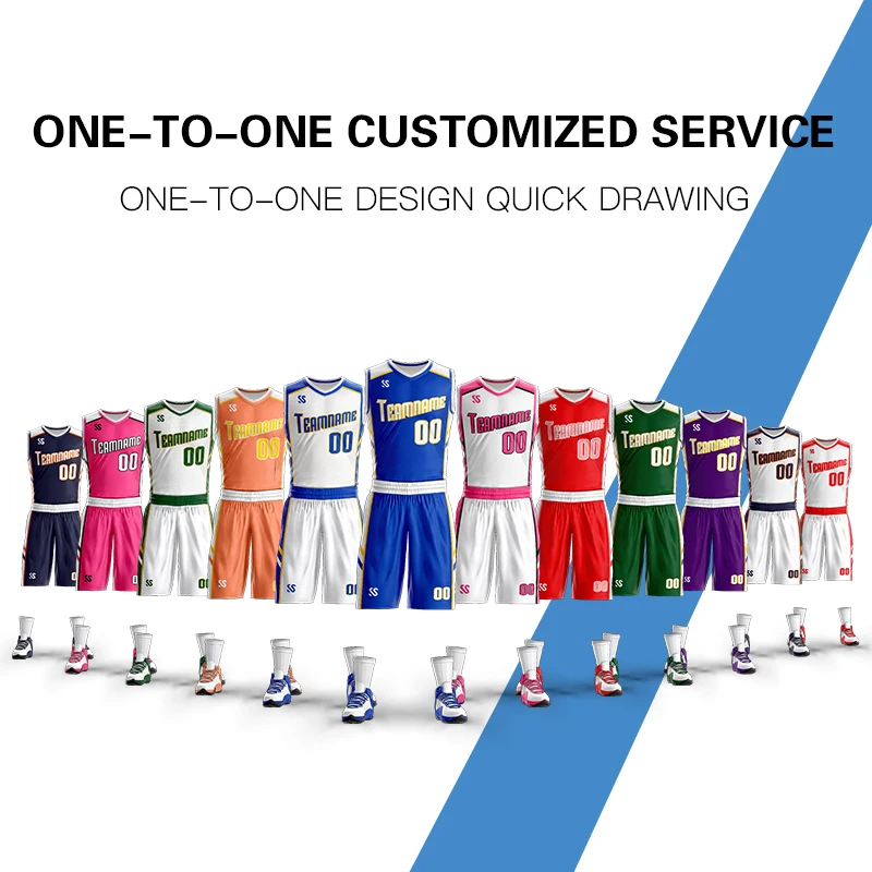 Camisa de Basquete Treinamento da Juventude dos Homens Personalizado Sublimação Esportes Basquete Shorts Jérsei Novo Design Terno