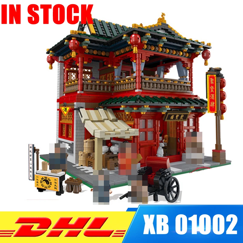 

In Stock XINBAO 01002 MOC Creative Series The Beautiful Tavern Set Children Educational Building Blocks Bricks Toys Model Gifts