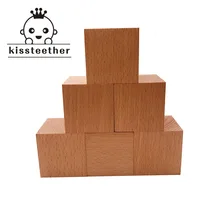 Прорезыватель из буковой древесины квадратная древесина Baby Biter зубцы из древесины строительные блоки аксессуары бук ранняя обучающая игрушка для детей