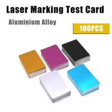 Aluminium Alloy Laser Marking Machine Test Card Business Name Cards 100PCS/LOT Metal Sheet Testing Material 