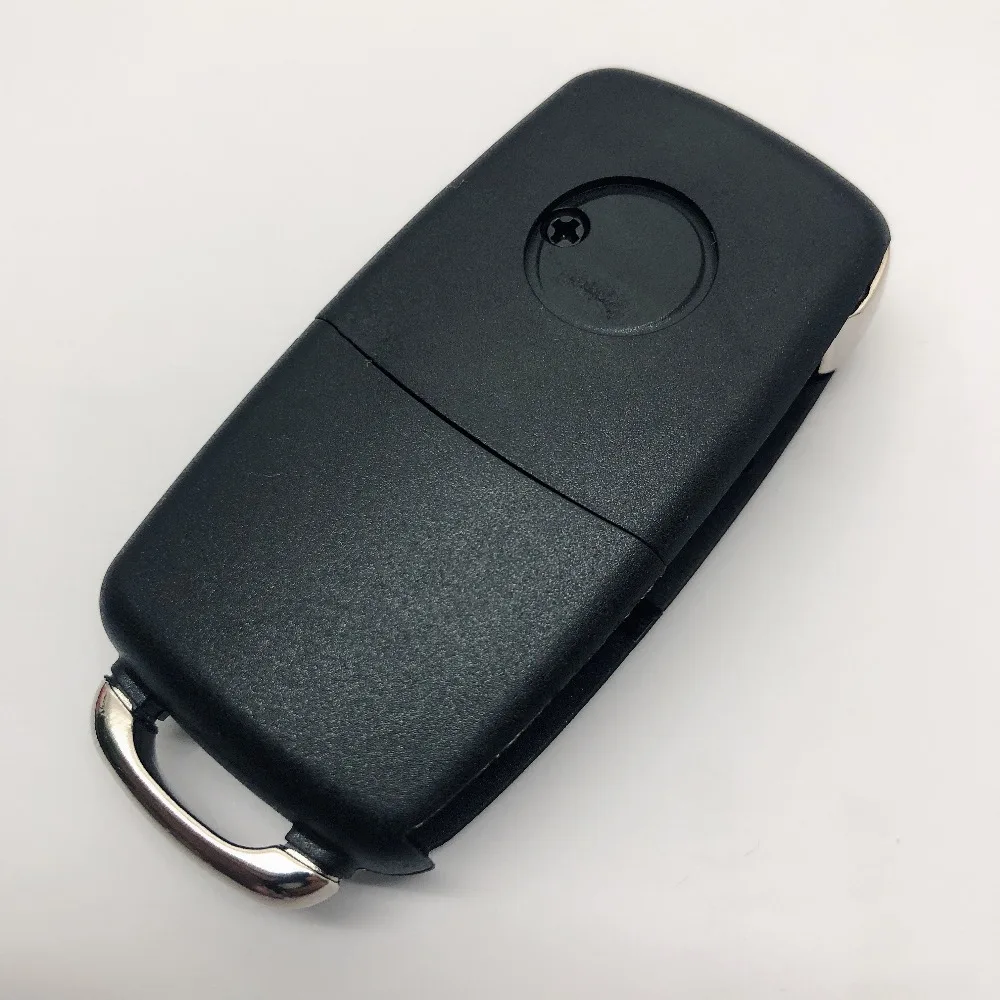 Замена 2 3 кнопки складной автомобиль дистанционного чехол для выкидного ключа чехол Fob для VW Passat Polo Golf, Touran Bora Ибица Леон Octavia Fabia