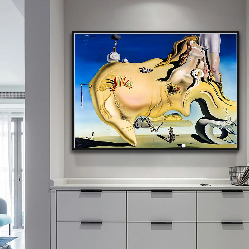 Salvador Dali The Great Masturbator Giclee Canvas Print Poster LARGE SIZE