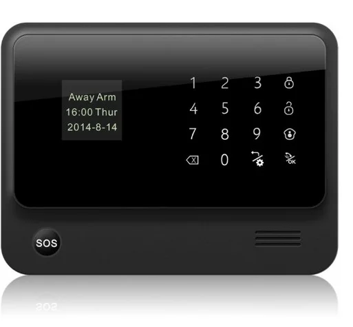 G90B plus GSM Wi-Fi сигнализация с поддержкой приложения для управления телефоном 1080P HD wifi ip-камера беспроводной PIR датчик умный дом сигнализация - Цвет: Black