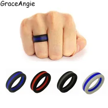 

GraceAngie 1PC Three Layered Two Color Mixed Silicone Material US size Fashion Jewelry Accessories Women Men Birthday Gifts
