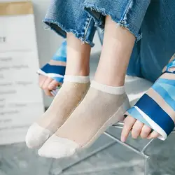 5 пара/лот модные женские туфли носки длиной по щиколотку прохладный Женский Essential короткие носки для лето весна осень