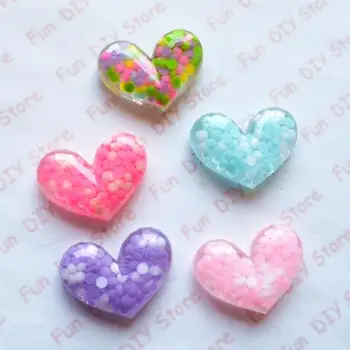 

21*30mm resin heart flat back decoration cabochon for DIY fashion jewelry 50pcs/lot