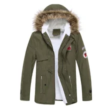 2016 Winter New Style Warm Men’s Jacket Parka Thick Warm Fur Collar Long Cotton Jacket Men Comfortable Cotton Hooded Parka Men