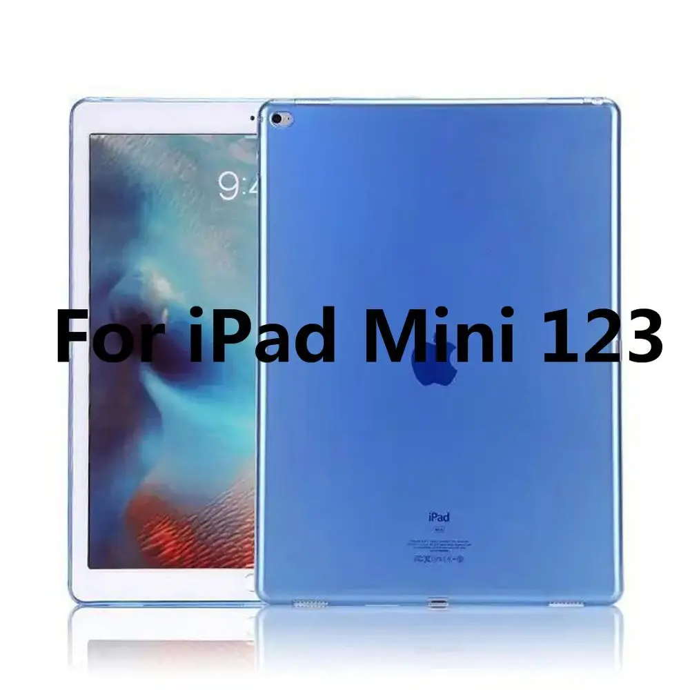 Для Apple iPad Mini 1 2 3 4 чехол TPU Мягкий Прозрачный бампер чехол для iPad Mini 7," ультра тонкий прозрачный силиконовый чехол A1550 - Цвет: For iPad Mini 123