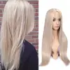 FAVE Long Straight Pure Light Brown Blonde Long Synthetic Wigs for White /Black Women 22 Inch Middle Part Can be Cosplay Wigs 1
