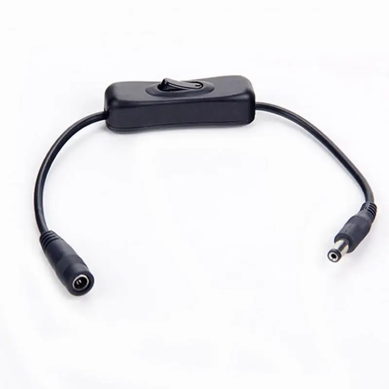 

For LED Strip Light Controller Electrical Wire Switch With Female And Male DC 12V Power Connector Plug Switches Flip/ Toggle