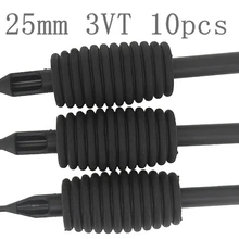 10 шт. 3vt одноразовые Нескользящая кремния Grip татуировки Tube круглый наконечник Одежда высшего качества 25 мм