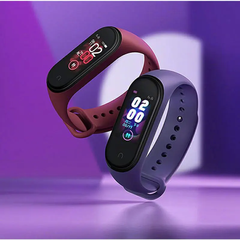 Глобальная Версия смарт браслета Xiaomi Mi Band 4 пульсометр цветной экран управления