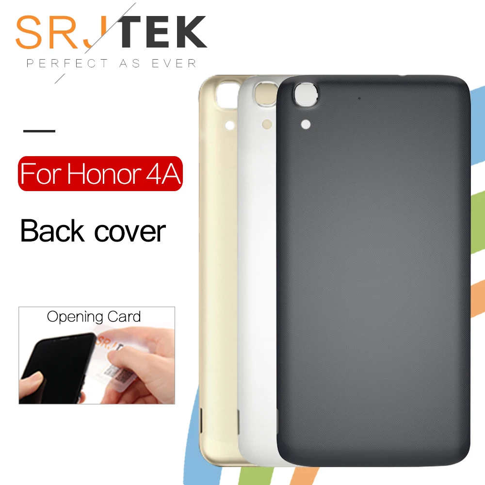 

SRJTEK Rear Back Housing For Huawei Y6 Honor 4A Back Cover Battery Door Replacement Parts Black/White/Golden