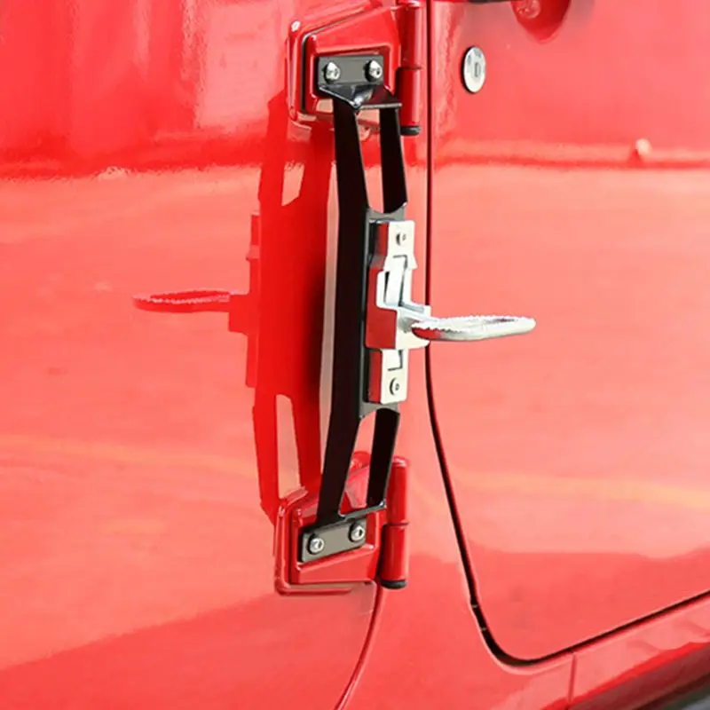 Металлическая петля, ножная педаль, наружная Складная ножная педаль для ног, колышки для Jeep Wrangler JK 2007-, Внешняя Автомобильная ножная педаль, пластина