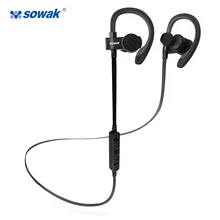 Cheapest Sowak Q7 Sports Bluetooth headset bluetooth 4.1 wireless headphones sports ear hook for iphone in-ear earbuds Built-in Mic