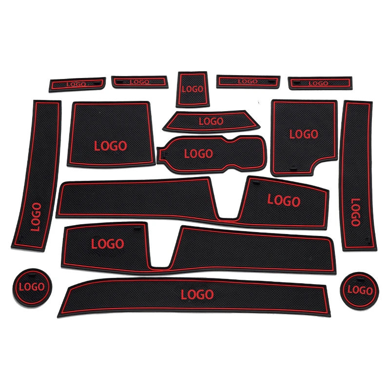 for Chevrolet Sail 2015 ~ 2019 Anti-Slip Rubber Cup Cushion Door Groove Mat Accessories New Nueva 3 2016 2017 2018 Stickers | Автомобили и