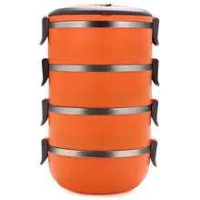 2.8л корейский термос из нержавеющей стали, Ланч-бокс для детей, 4 слоя, термо-контейнер для бэнто, пищевой бокс, портативный Ланчбокс