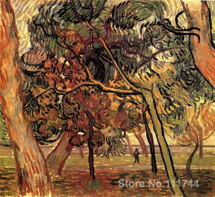 

Vincent Van Gogh paintings of Study of Pine Trees impressionism art High quality Hand painted