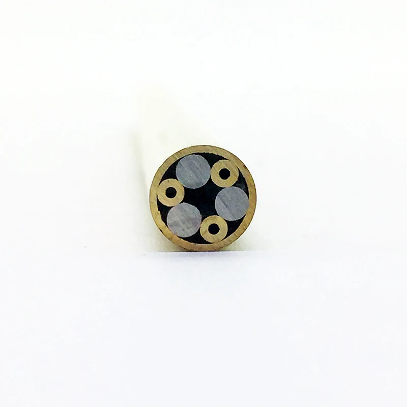 New handmade Knife Mosaic Pin Rivets 13cm Brass steel tube DIY knife ...