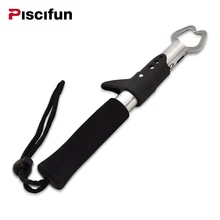 Pisicifun Portable 15kg Fishing Gripper Stainless Steel Fish Lip Grip Handle Grab Carp Alicate De Pesca Fishing Tackle Tools 13