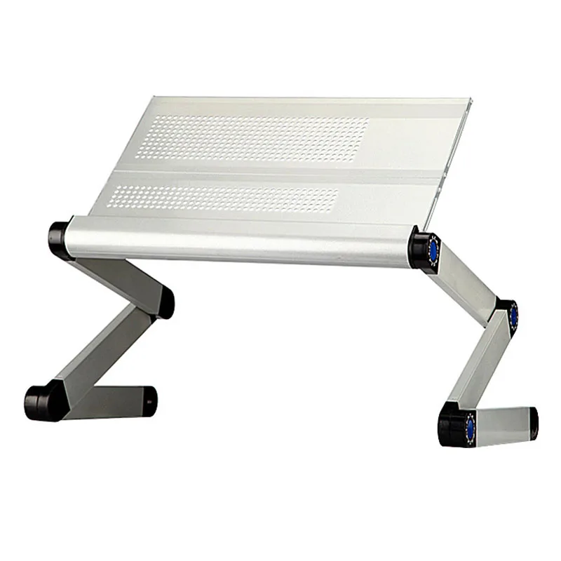  Aluminum Notebook Folding Computer Desk Bed Computer Desk With Mouse Pad Adjustable Laptop Table Co - 32864986810