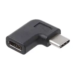 90 градусов под прямым углом USB 3,1 Тип C мужчин и женщин USB-C конвертер адаптер Прямая поставка