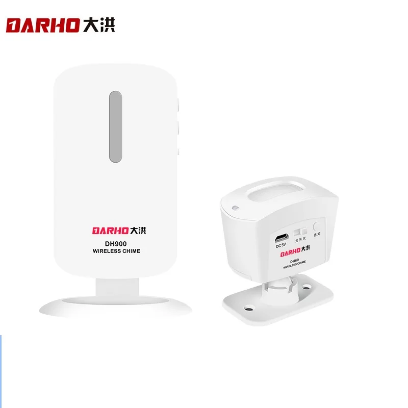 

Darho 2019 Outdoor /Indoor Wireless Burglar Home Security Alarm Doorbell Hello Welcome Chime PIR Motion Infrared Detector