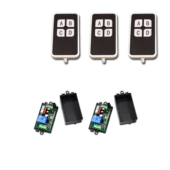 

RF Wireless Remote Control Switch Systerm AC 110V 1CH 1 CH 10A Relay Receiver Remote Control Switch 315Mhz/433Mhz with case