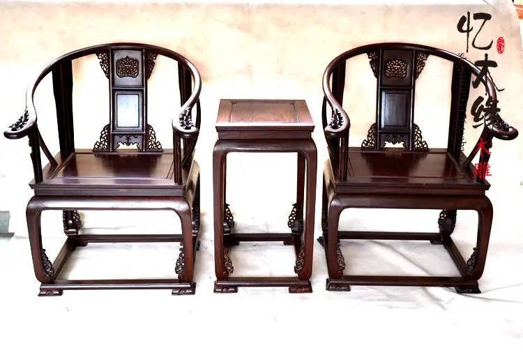 

Chinese style mahogany furniture, solid wood chair armchair ebony antique mahogany chair palace chair