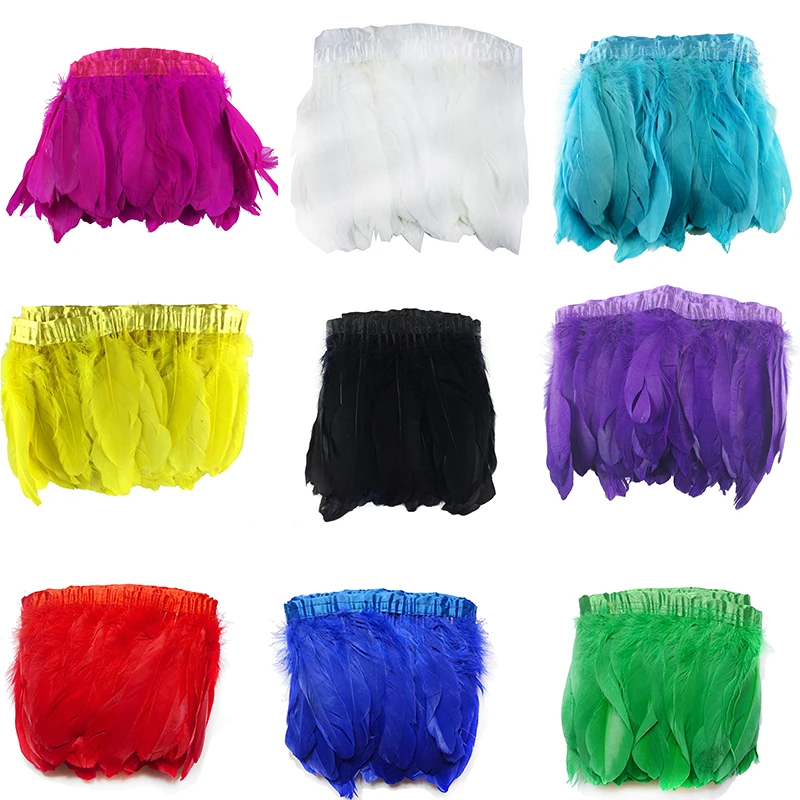 Buy Retail about 12 18cm feather trim Beautiful Goose