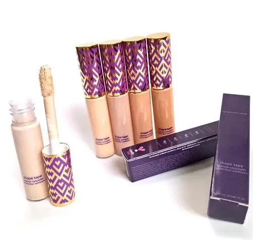 

High Quality New Cosmetics Tape tartes Contour Concealer Face Makeup 5 Shades Light Sand medium Full Coverage Long Lasting Matte