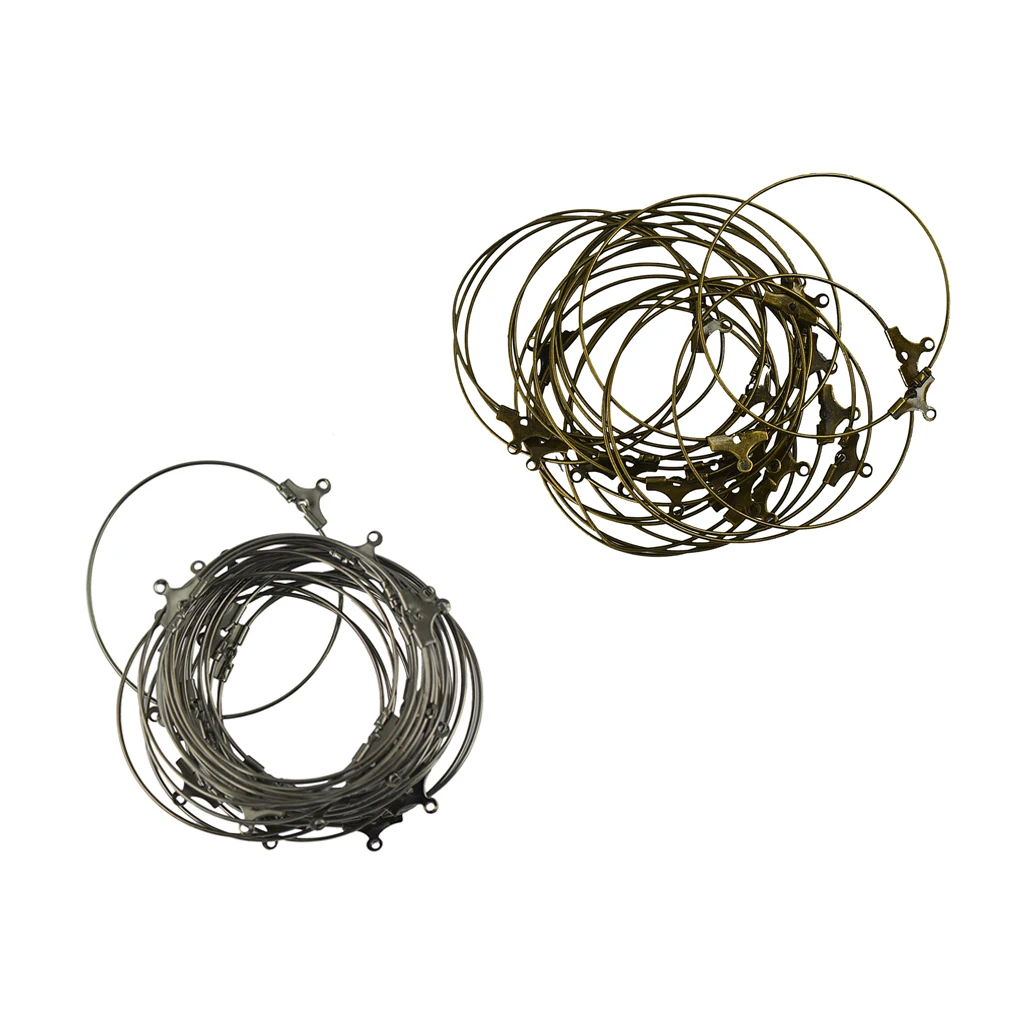 40pcs Fashion Style Mixed Beading Hoop Loop Earring Ear Wire DIY Making Findings Jewelry