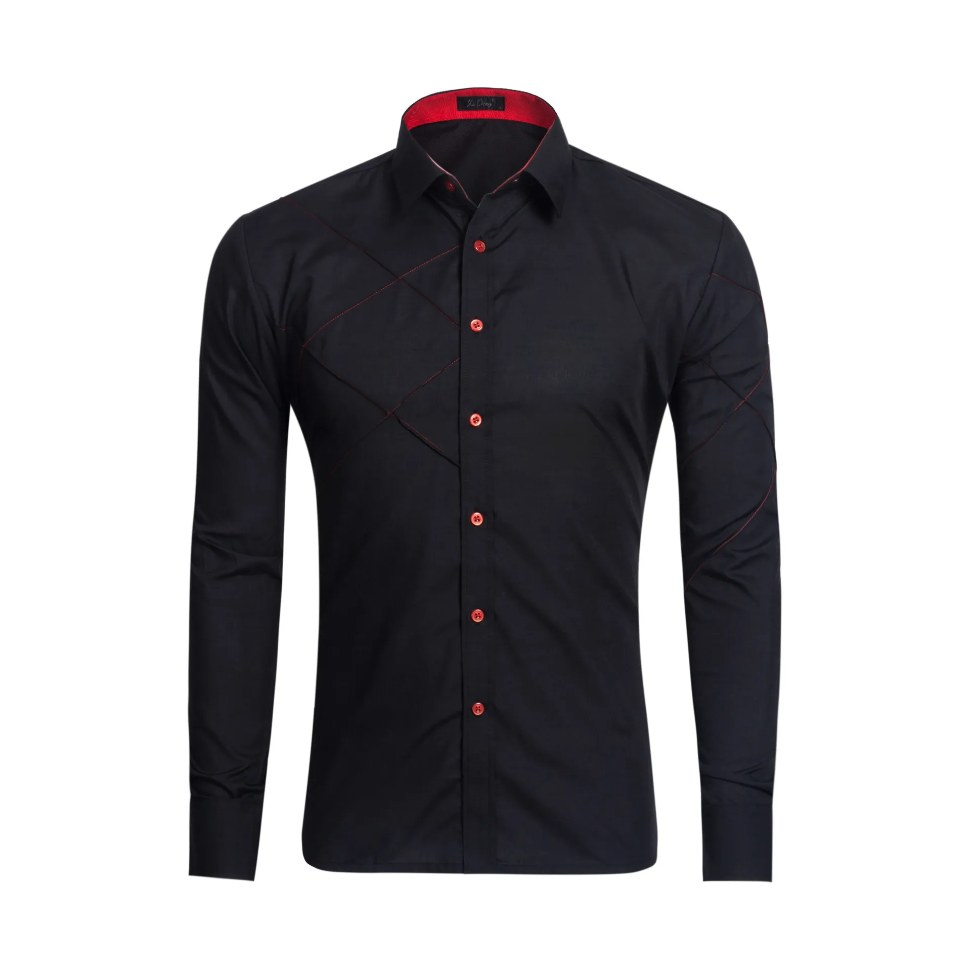 2017 foreign trade source men's wear color long sleeved men's shirts