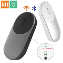 Оригинал Сяо mi Мышь XMSB01MW Портативный Беспроводной в наличии mi оптический Bluetooth 4,0 РФ 2,4 ГГц двойной режим подключения mi офисные Мышь