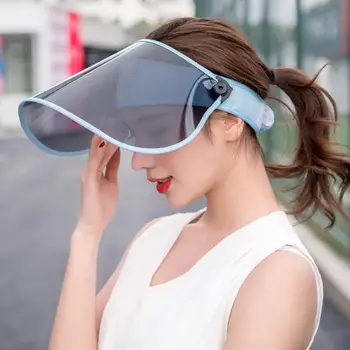 

MISSKY Women Summer Sun Hats Sun Protection Polarised Sunbonnet Empty Top Folding Outdoor Sun Hat For Female