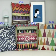 Декоративная подушка простой льняная Подушка льняные наволочки Декор для дома диванные подушки