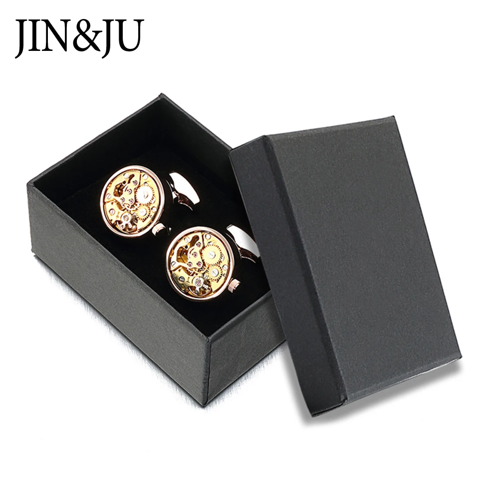 JIN & JU мужские ювелирные изделия хит функциональные часы запонки для мужчин