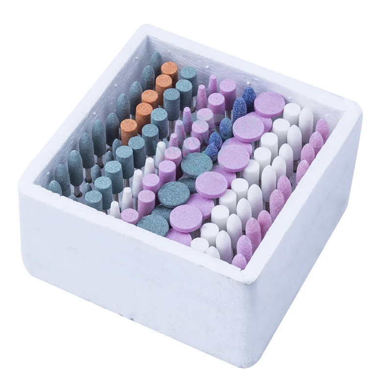

Dental 100 PCS Mixed Dental Lab Gravel Ceramic Thick Mounted Point Burs Polisher New Type