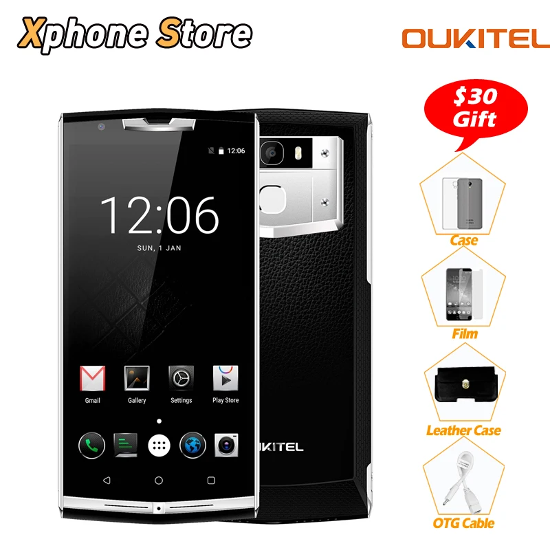 OUKITEL K10000 Pro MTK6750T Octa Core 5.5'' Android 7.0 3GB RAM 32GB ROM 1920X1080P 13.0MP 1000mAh Fingerprint 4G LTE Smartphone