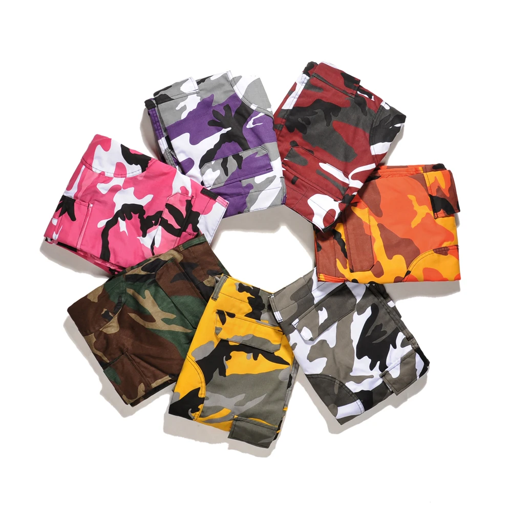 2017 high quality camouflage Men Pants Full Length Pants Trousers high street wear cool man fashion hip hop Loose cargo pants