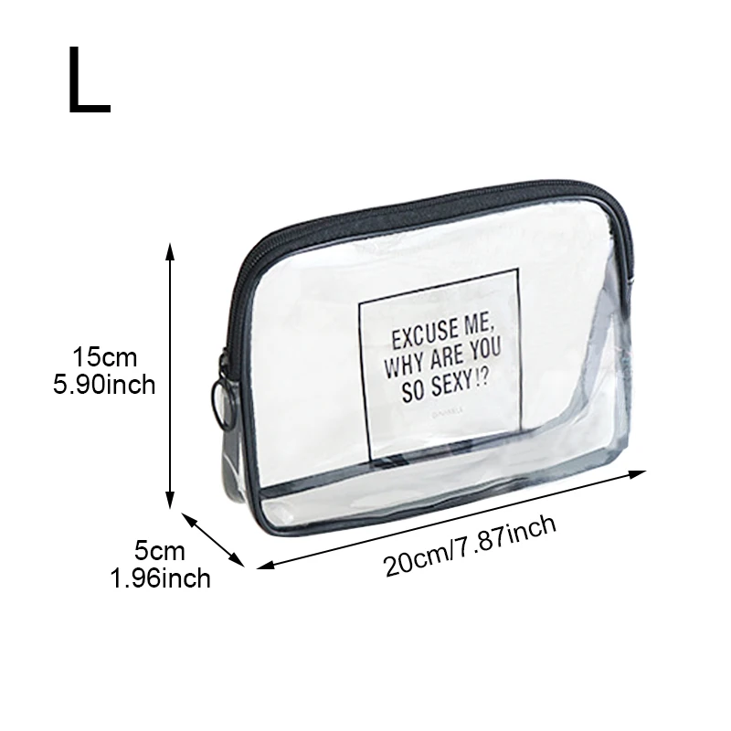 Yesello 1 قطعة حقيبة مستحضرات تجميل شفافة مربع شكل المحمولة سستة مخزن للمكياج أكياس للسفر Yesello 1 قطعة حقيبة مستحضرات تجميل شفافة مربع شكل المحمولة سستة مخزن للمكياج أكياس للسفر
