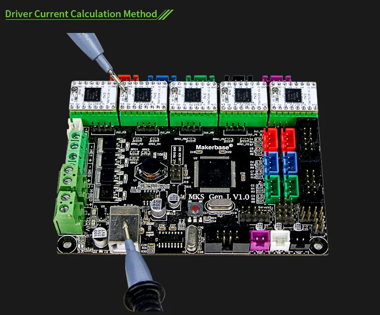 5 шт./партия, запчасти для 3D-принтера StepStick MKS TB67S109 Драйвер шагового двигателя, поддерживающий 1/32 микрошагов и максимальный ток 3.3A