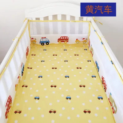 1 шт. бампер только) мультфильм Детская кровать детская кровать бампера 180 см Длина младенческой кроватки подушки защиты новорожденных детская кроватка вокруг бампера - Цвет: huangqiche